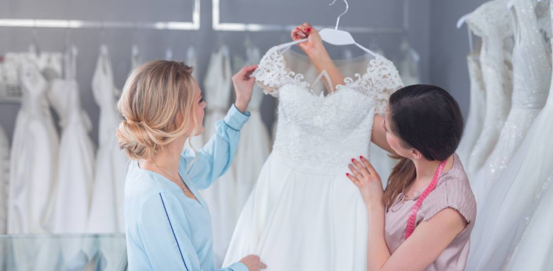 cleaners wedding dress